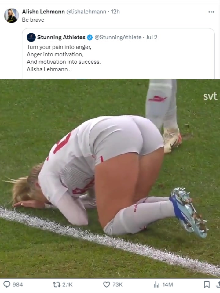 美女球员莱曼转发自己受伤跪地视频，网